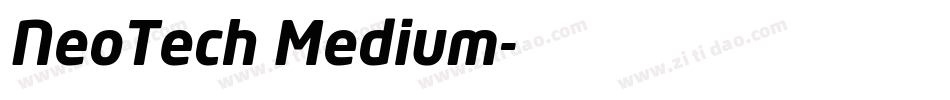 NeoTech Medium字体转换
